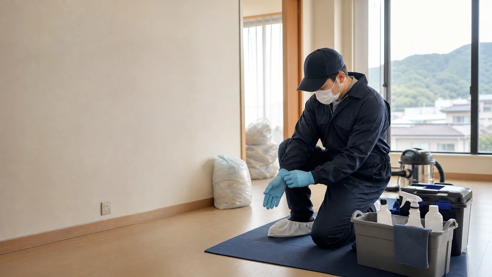 경상북도 고령군 쓰레기집 청소 상담 안내를 위한 AI 생성 작업 이미지